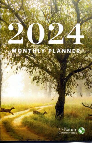 2024 Nature Conservancy Monthly Calendar Planner Booklet 6 X 9 Ebay