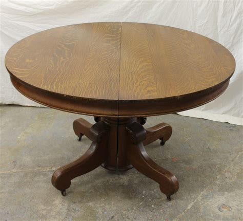 Bargain Johns Antiques Antique Round Oak Pedestal Dining Table