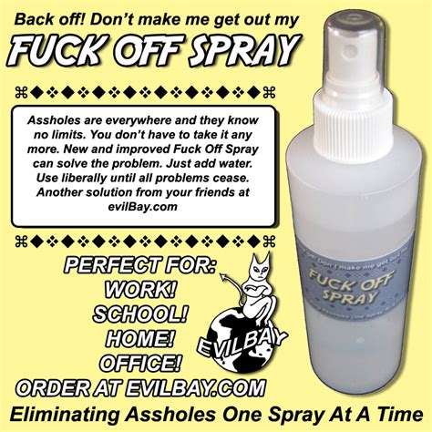 Fuck Off Spray Evilbay