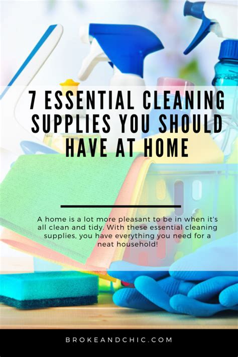 Keep It Clean 7 Essential Cleaning Supplies You Should Have At
