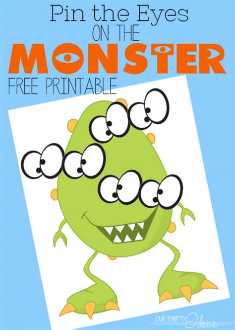 Monsters Only Printable Party Pack Our Thrifty Ideas