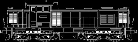 Locomotive Side View Drawings