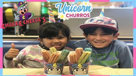 🌈 Chuck E Cheese Unicorn Churros 🦄 New Intl Unicorn Day 2019 Youtube