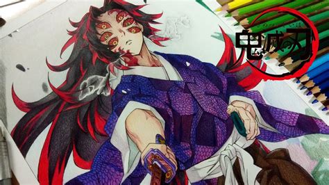 Speed Drawing Upper Moon 1 Kokushibou From Kimetsu No Yaibademon