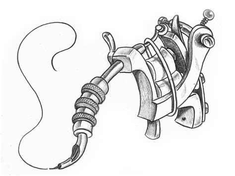 Tattoo Gun Sketch By Draigon666 On Deviantart