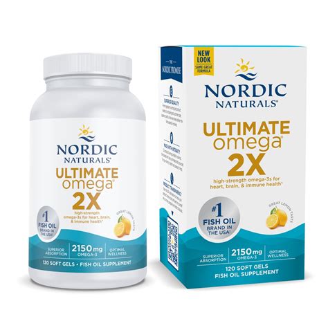 Nordic Naturals Ultimate Omega 2x Lemon 2150 Mg 120 Softgels