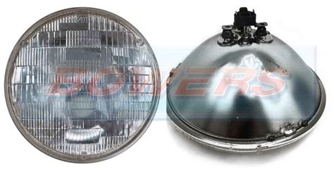 lhd 7 genuine sealed beam classic car domed lens headlight headlamp h bowers