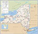 Reference Maps of the State of New York, USA - Nations Online Project