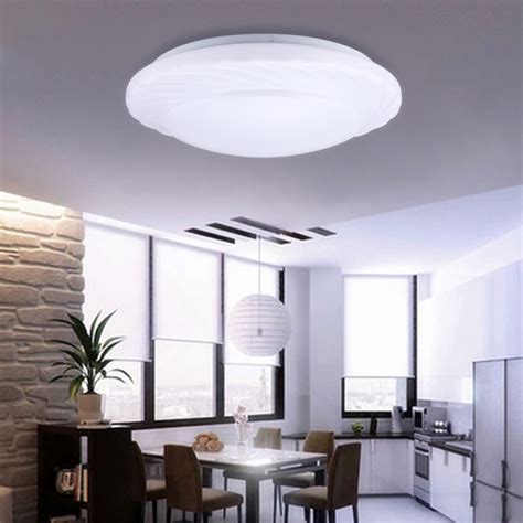 Hykolity led troffer panel light (dimmable recessed edge for office 10. Round 18W LED Ceiling Light Lamp Recessed Flush Mount ...