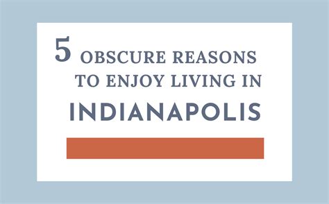 5 Obscure Reasons To Like Living In Indianapolis Living In Indianapolis