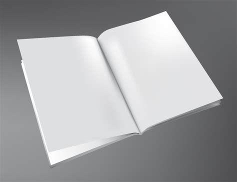 blank book mockup template vector titanui