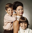 Princess Margaret with her children Viscount Linley (now Earl of ...
