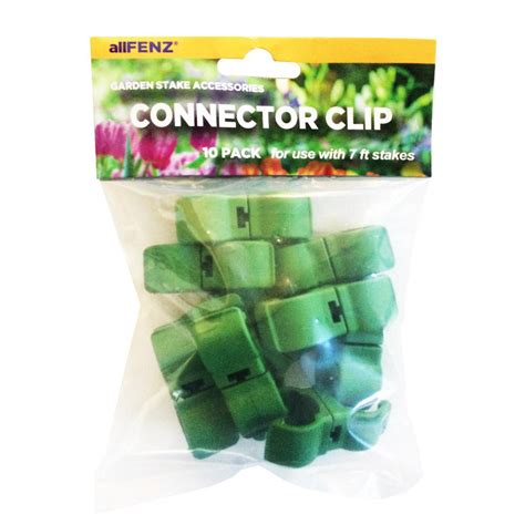 Allfenz 7 Ft Garden Stake Plastic Connector Clips 10 Pack Gs Uc16