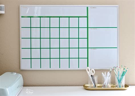 Create Your Own Dry Erase Calendar With Washi Tape The Homes I Have Made