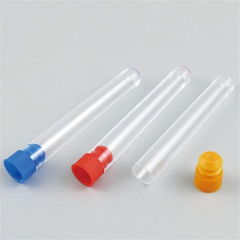Empty 10ml Refillable Clear Plastic Tube Plastic Bottle Test Tube Shape