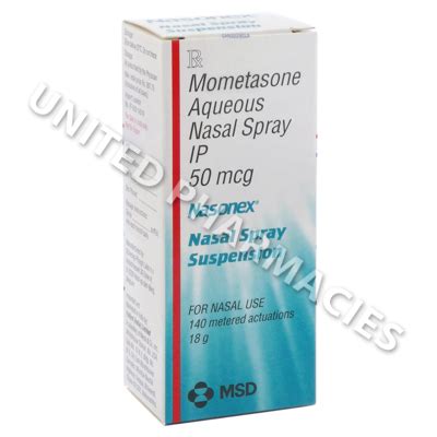 Mometasone furoate nasal spray 50 mcg is indicated for the treatment of the nasal symptoms of seasonal allergic and perennial allergic rhinitis, in adults and pediatric patients 2 years of age and older. Nasonex Nasal Spray (Mometasone aqueous ) - 50mcg (1 Spray ...