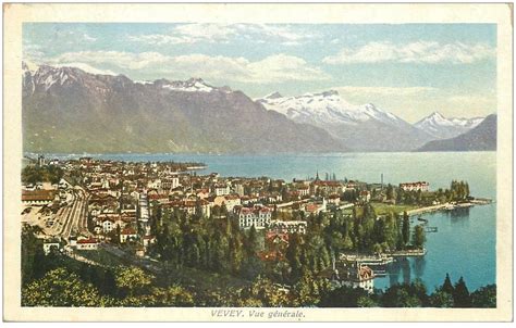 Switzerland | suisse | schweiz. Carte postale ancienne SUISSE. Vevey vue générale