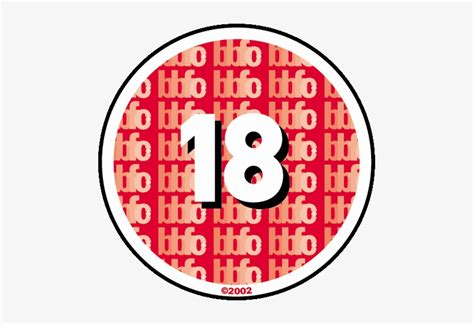 What Does The 18 Symbol Mean 18 Certificate Logo Transparent Png