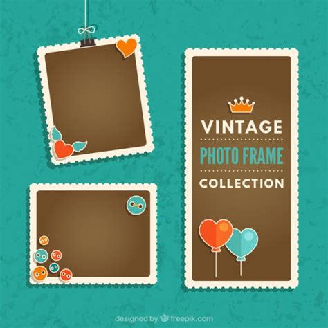 Stickermule.com has been visited by 10k+ users in the past month Colección de marcos de foto vintage | Vector Gratis