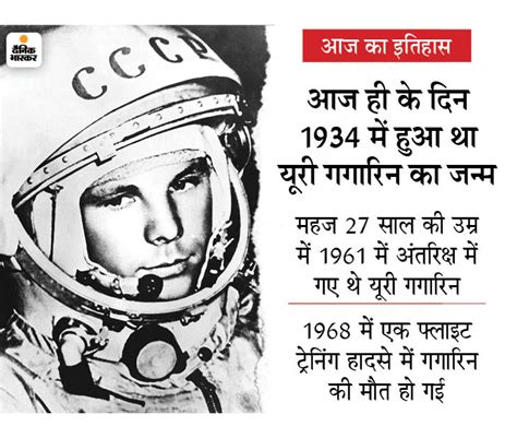 Aaj Ka Itihas Today History 9 March Yuri Gagarin The First Man To Go Into Space Facts इतिहास