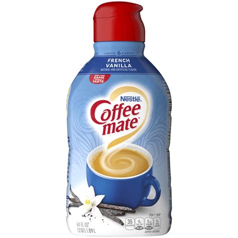 Coffee Mate French Vanilla Liquid Coffee Creamer 64 Fl Oz Bottle