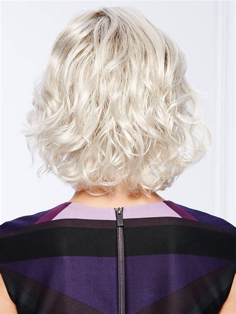 Platinum Blonde Synthetic Lace Front Bob Wavy Wigs Best Wigs Online