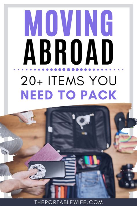 Essential Moving Abroad Packing Checklist Artofit