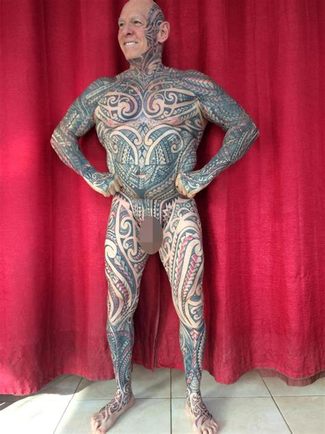meet the man who covered his whole body in tattoos including his private part photos