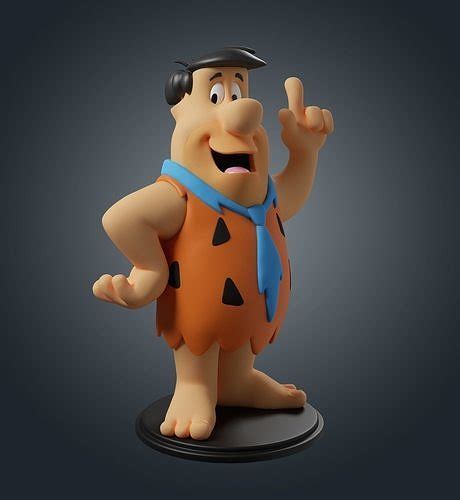 Fred Flintstone 3d Model 3d Printable Cgtrader