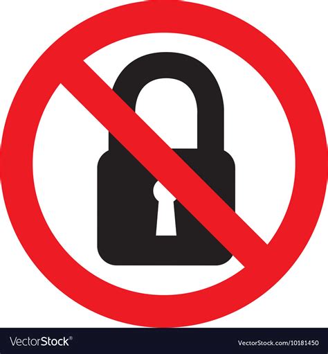 Denied Circle Red Prohibited Icon Royalty Free Vector Image