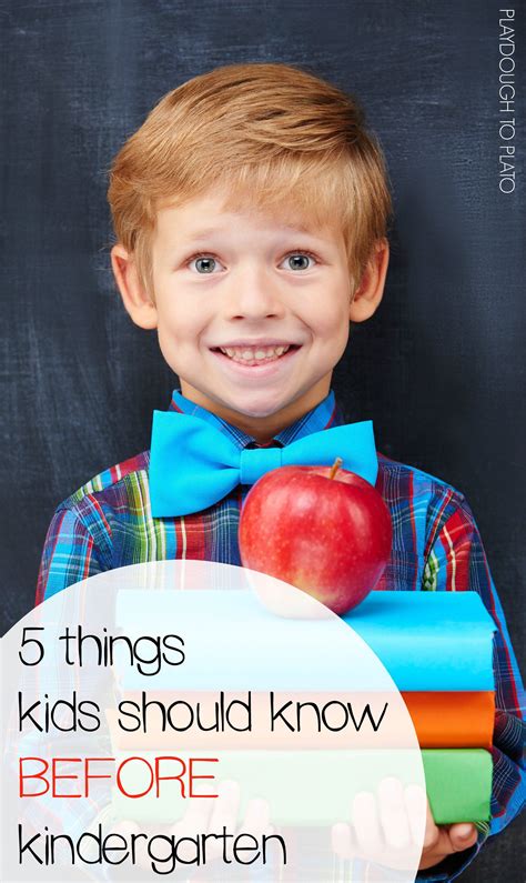 5 Things Kids Should Know Before Kindergarten | Before kindergarten, Kindergarten, Starting ...