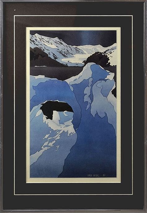 Sold At Auction Byron Birdsall Byron Birdsall 1977 Alaskan Glacier Print