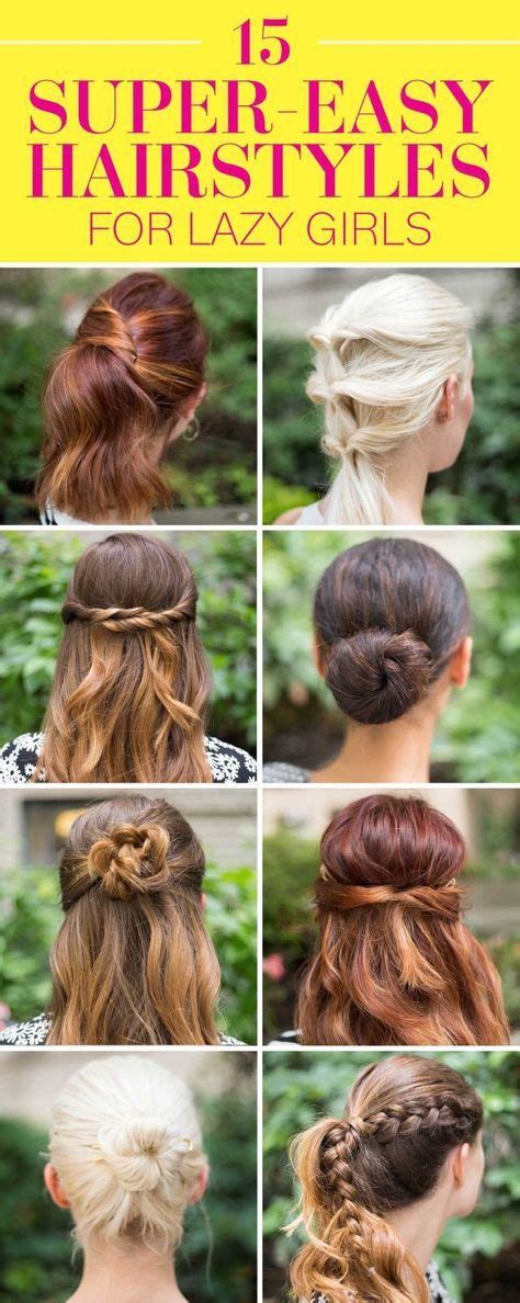 20 Truly Easy Hairstyles You Can Do In Under 5 Mins Cuz You Lazy Super Easy Hairstyles