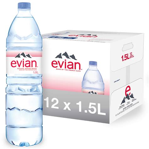 Buy Evian Natural Spring Water 15 Liter Bottle 507 Oz 12 Bottle Case