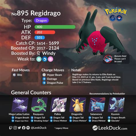 Regidrago In Elite Raids Leek Duck Pokémon Go News And Resources