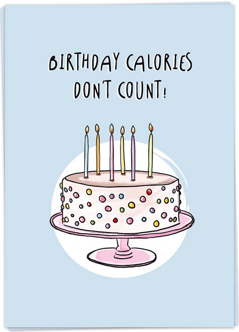 birthday calories kaart blanche