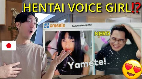 Japanese Reaction I Met The Hottest And Cutest Gamer Girl On Omegle She Can Do 𝐻Ǝ𝒩𝒯𝒜𝐼 Voices