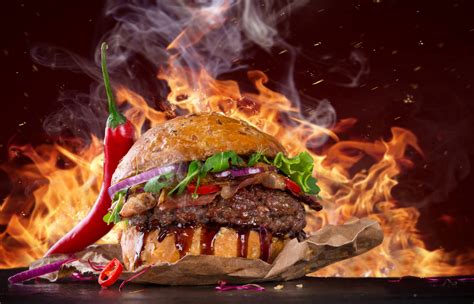 Hot Spicy Burger Hd Food 4k Wallpapers Images Backgrounds Photos