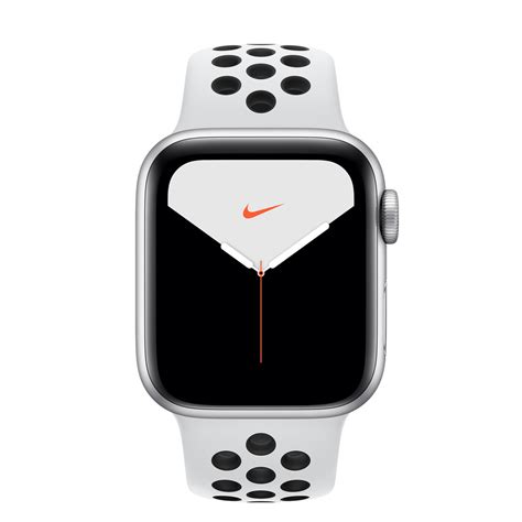 Refurbished Apple Watch Nike Series 5 Gps 40mm Silver Aluminum Case With Pure Platinum Black