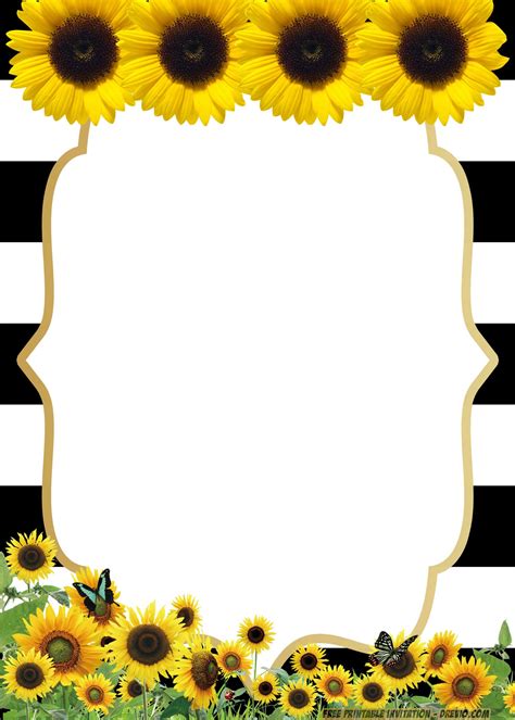 18+ FREE Sunflower Birthday Invitation Templates - FREE Printable Birthday Invitation Templates ...