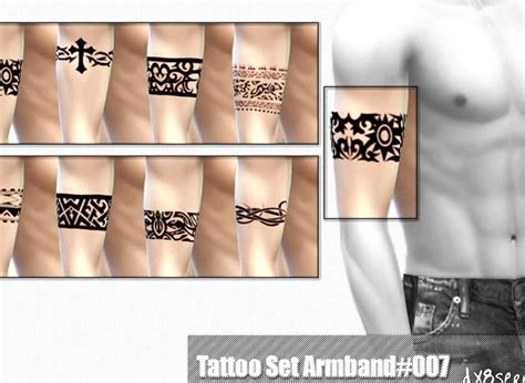 Tattooset Armband 007 Found In Tsr Category Sims 4 Male Tattoos The