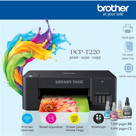 Brother Printer DCP-T220 Ink Tank Printer - All in One | Shopee Indonesia