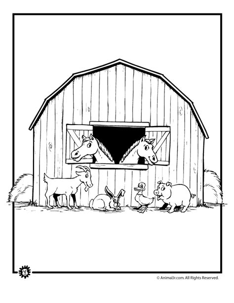 26 Preschool Farm Animal Coloring Pages Printable