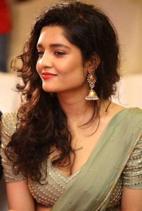 Glamorous Indian Girl Ritika Singh Beautiful Earrings Smiling Face Closeup Hd Phone Wallpaper