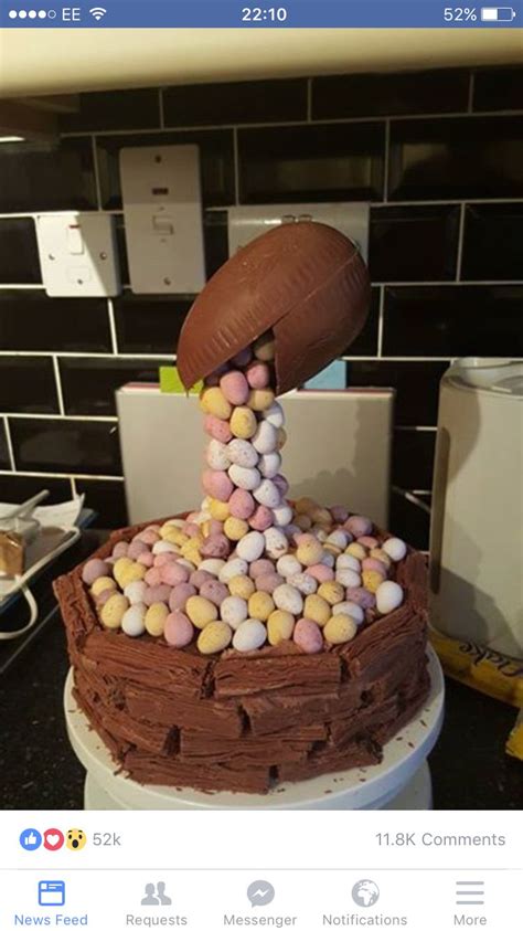 Do you love bundt cakes? Easter egg floating cake | Easter cakes, Creative cakes, No bake cake