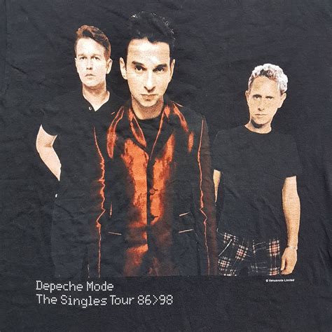 Vintage 1998 Depeche Mode The Singles Tour 8698 T Shirt Etsy Uk