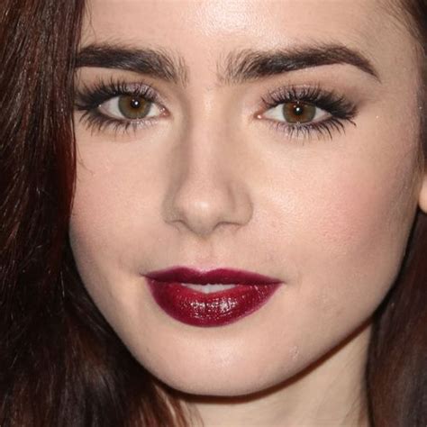 Fall Into Autumn With A Burgundy Makeup Makeover Lily Collins Makeup