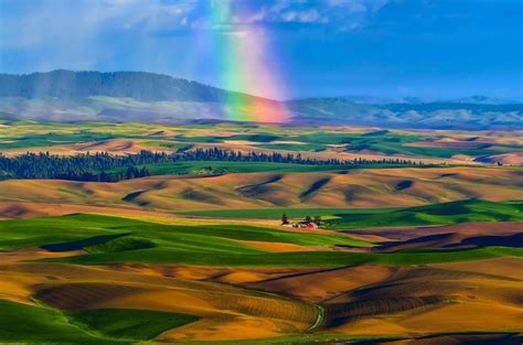 Rainbow Over The Palouse Photo Michael Brandt Newsmax July 2018