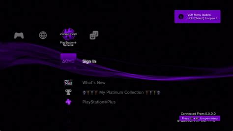 Purple Theme V2 For Ps3 Cfws Running Rebug 478 Cexdex Youtube