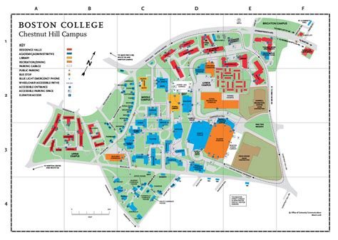 Chestnut Hill Map About Bc Boston College
